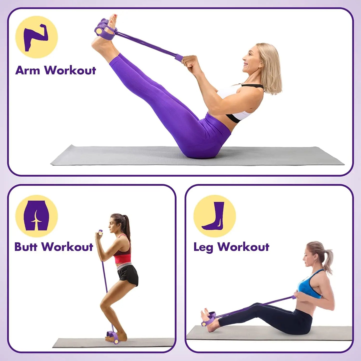 Fitness avec bande de résistance