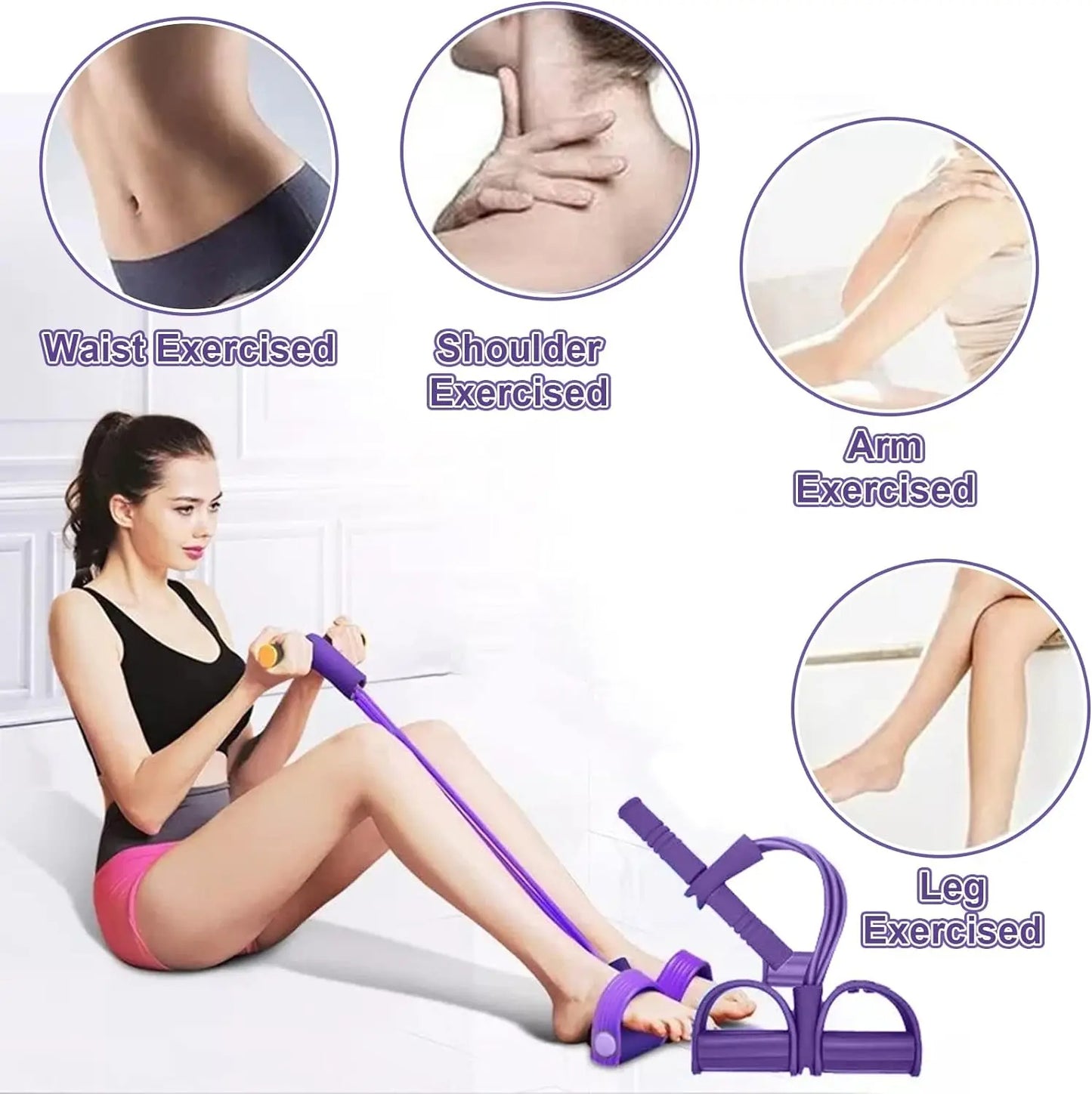 Fitness avec bande de résistance