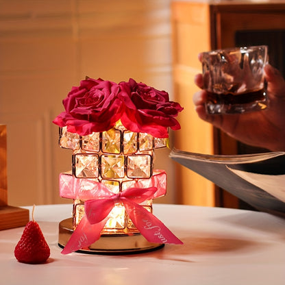 Crystal Rose Table Lamp