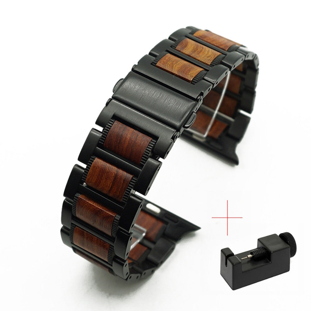 Wooden Apple watch ultra band by reliablebands