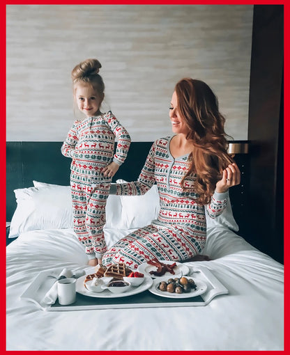 2024 Christmas Family Matching Pajamas New Year Xmas Father Mother Kids Baby Clothes Set Dad Mom And Daughter Son Pyjamas Outfit