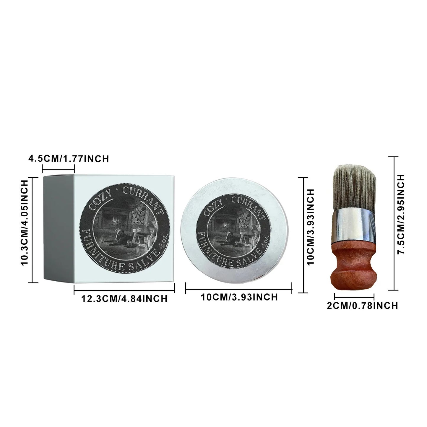 Leather & Furniture Repair Salve + Applicator Brush