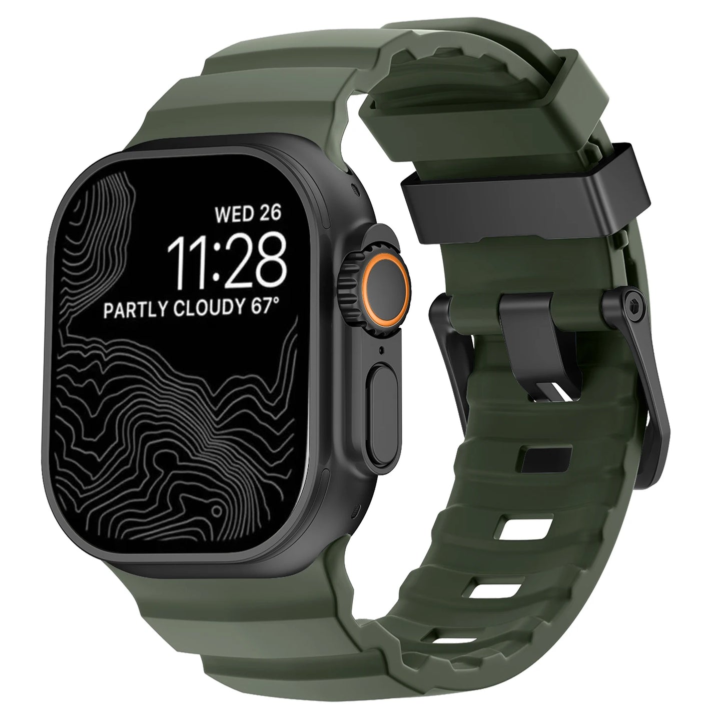 Nomad style apple watch ultra band