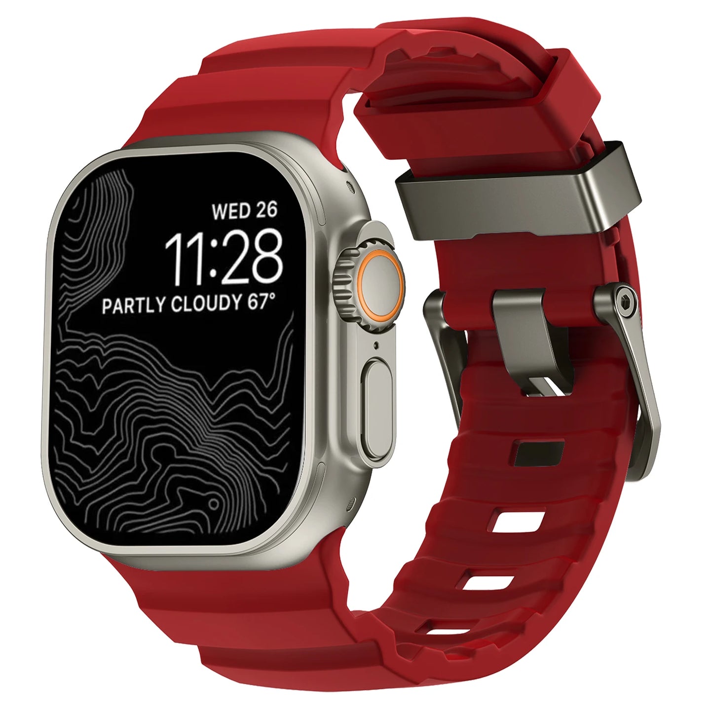 Nomad style apple watch ultra band