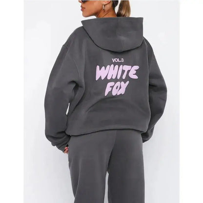 Viral White Fox Hoodie