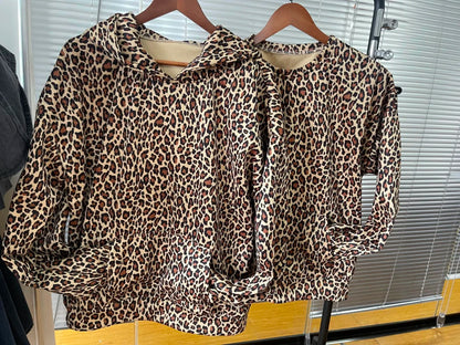 Leopard Print Hoodies Women