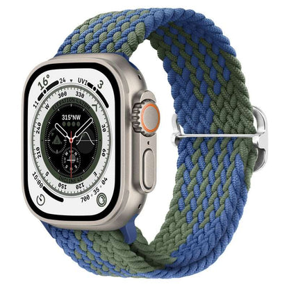 Braided Nylon Strap For Apple Watch Ultra 49mm|  Elastic watch band for iWatch ultra 8 7 SE 3 4 5 6 - Reliable Bands