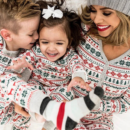 2024 Christmas Family Matching Pajamas New Year Xmas Father Mother Kids Baby Clothes Set Dad Mom And Daughter Son Pyjamas Outfit