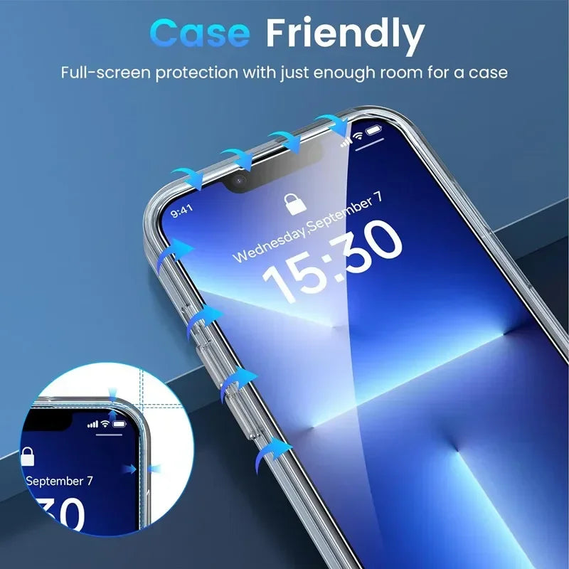 5Pcs Tempered Glass For iPhone