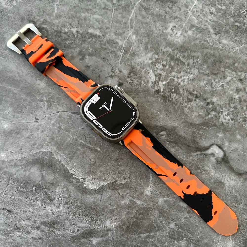 Band for Apple Watch Ultra Silicone Rubber band