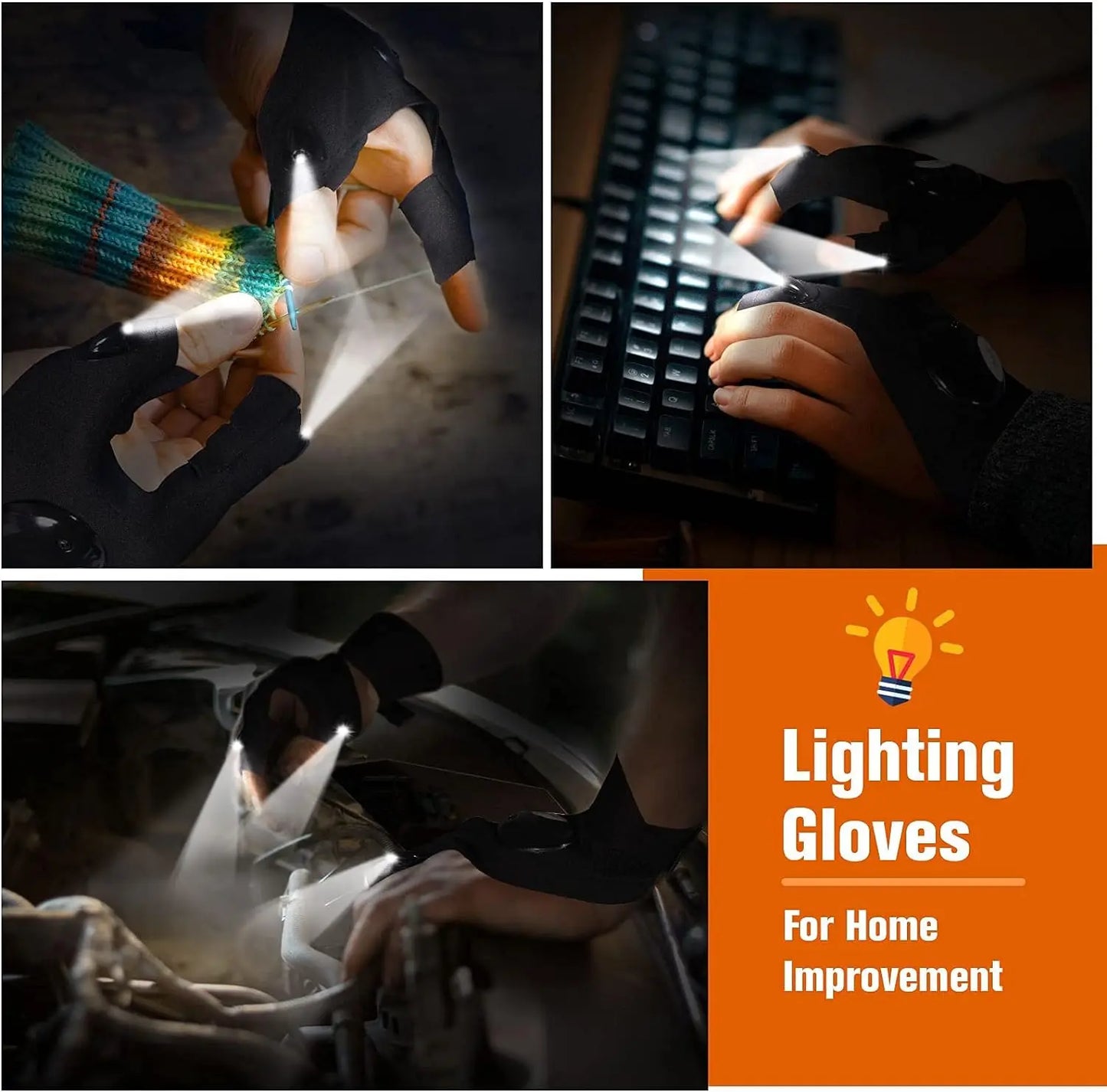 Gants imperméables pour lampe de poche LED Laminoo