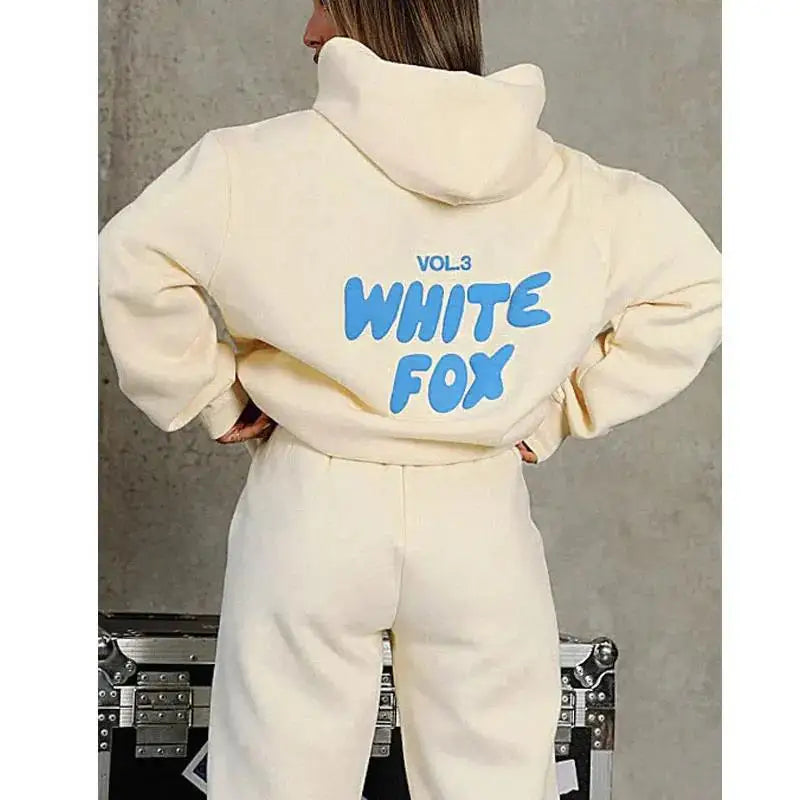 Viral White Fox Hoodie