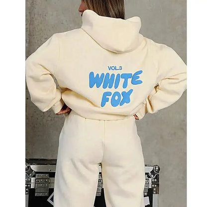 Viral White Fox Hoodie