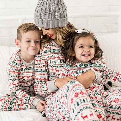 2024 Christmas Family Matching Pajamas New Year Xmas Father Mother Kids Baby Clothes Set Dad Mom And Daughter Son Pyjamas Outfit