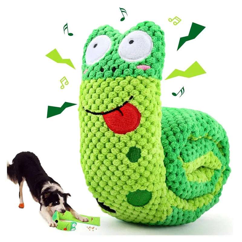 Dog Puzzle Feeder Interactive Plush Sound Squeak