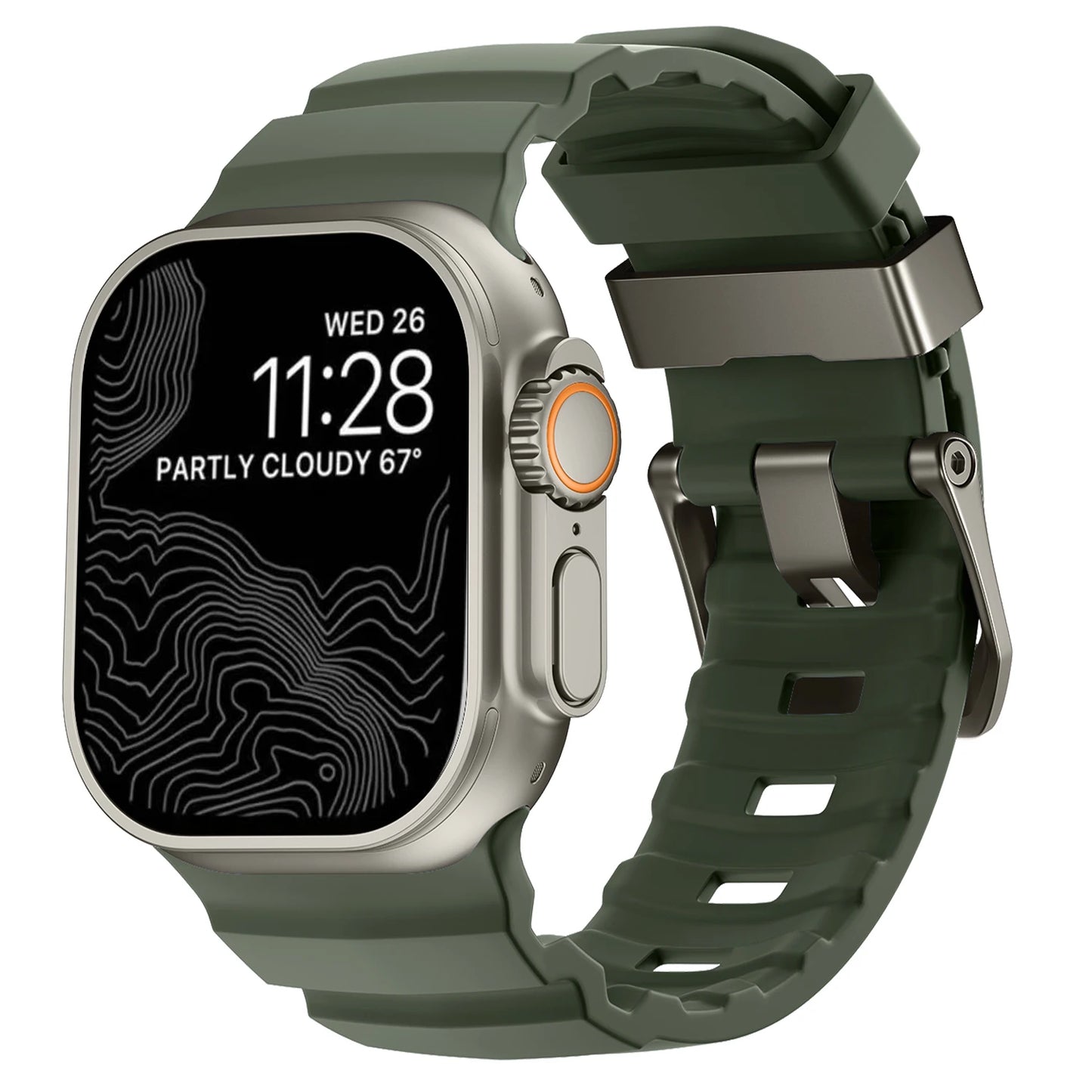 Nomad style apple watch ultra band