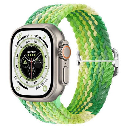 Braided Nylon Strap For Apple Watch Ultra 49mm|  Elastic watch band for iWatch ultra 8 7 SE 3 4 5 6 - Reliable Bands