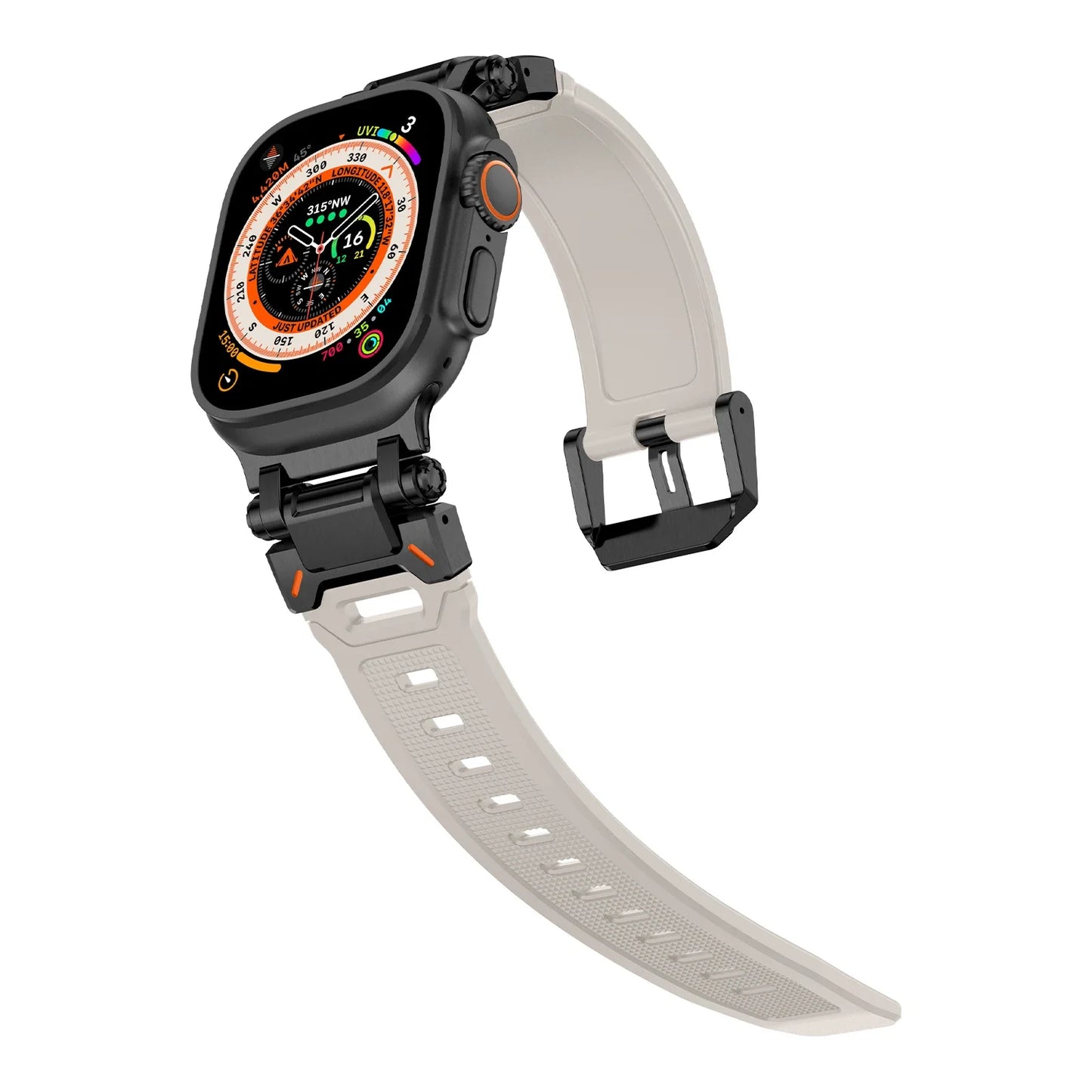 apple watch Ultra Rubberen Band voor Apple watch Ultra 1 2