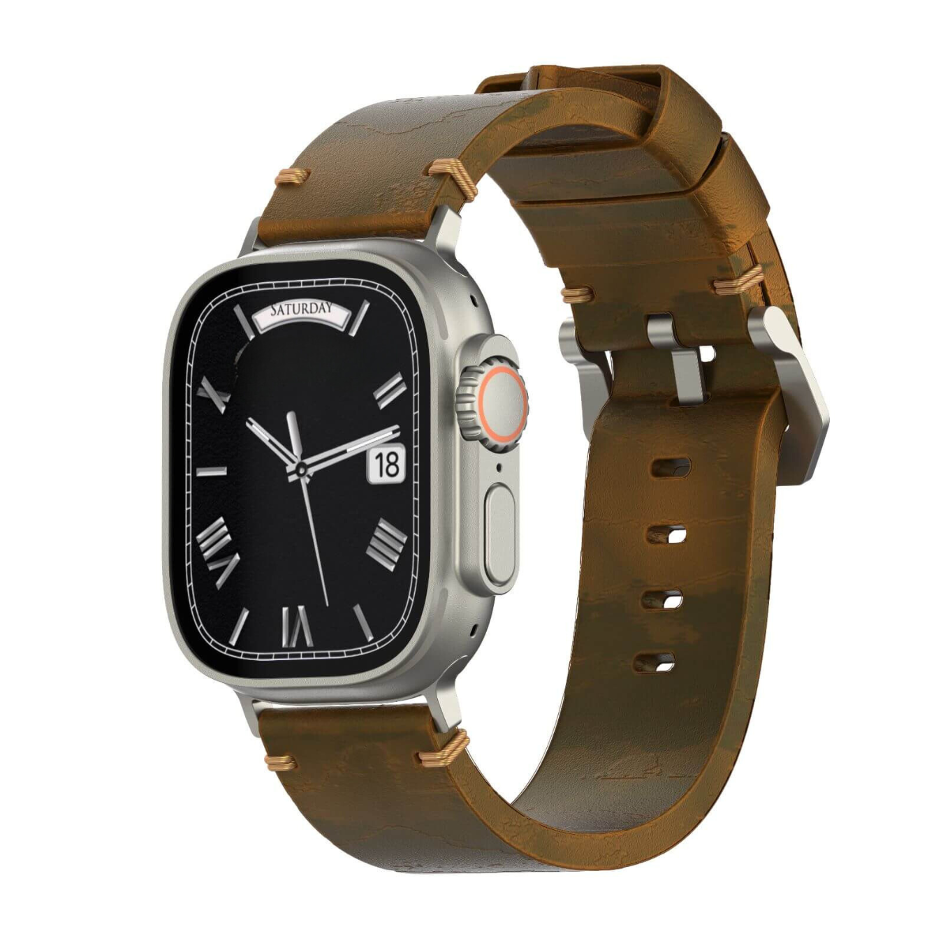 Leather apple watch Ultra band for apple watch Series