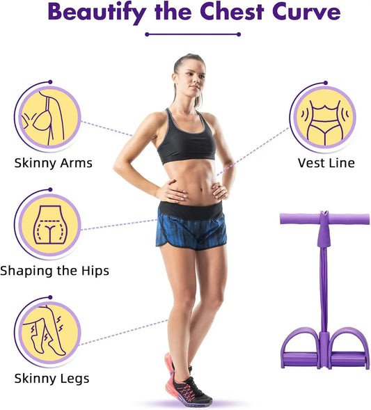 Fitness avec bande de résistance