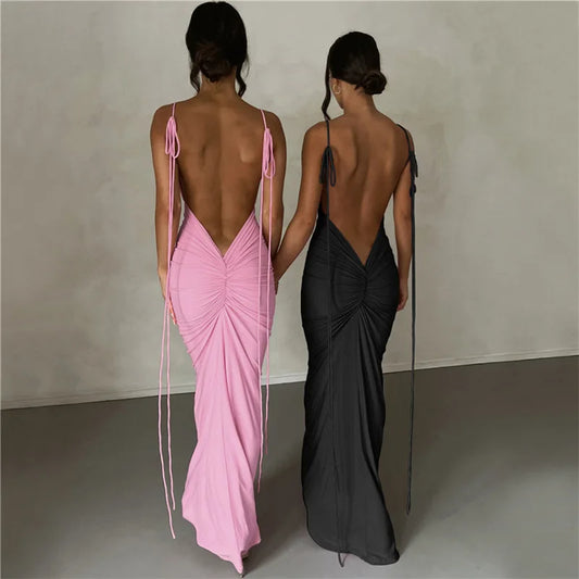 Backless shrink Dress