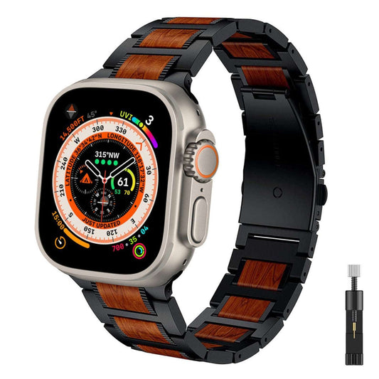 Wooden Apple watch ultra band by reliablebands