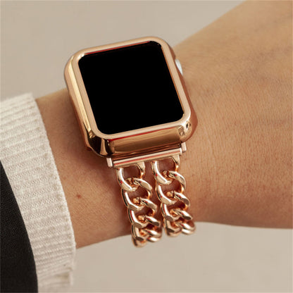 Women apple watch band Double Chain