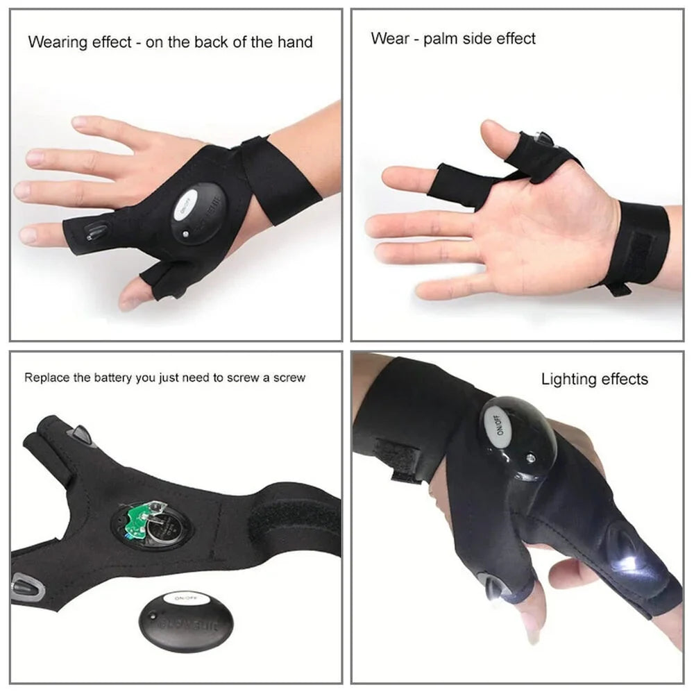 Gants imperméables pour lampe de poche LED Laminoo