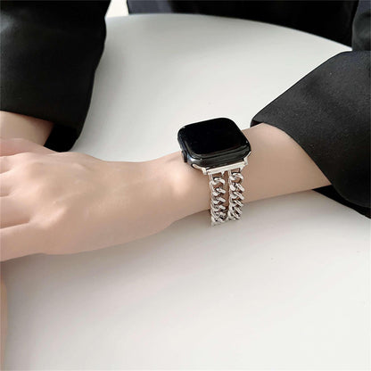 Women apple watch band Double Chain